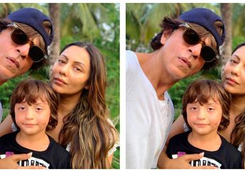 Romantis! Momen Manis Anak Bungsu Shah Rukh Khan Cium Kening sang Ayah