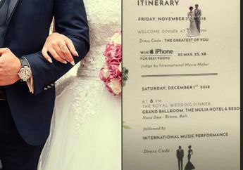 Crazy Rich Surabayan Adakan Kontes Foto Berhadiah iPhone di Acara Welcome Dinner Pernikahannya!