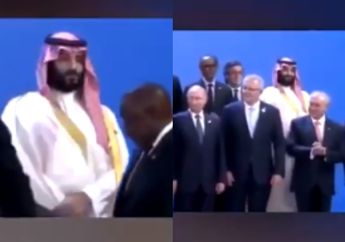 Putra Mahkota Arab Saudi, Pangeran Mohammed bin Salman Tertangkap Kamera Dicuekin Para Pemimpin Dunia