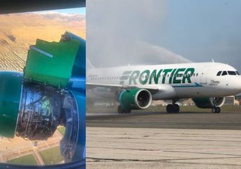 Video : Detik-detik Mesin Pesawat Frontier 260 Rontok Saat Lepas Landas, 171 Penumpang Panik