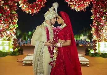 Resmi Nikahi Priyanka Chopra, Nick Jonas Menitikkan Air Mata saat Menatap Pengantin Wanita Berjalan ke Pelaminan