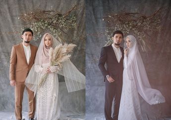 Cantiknya Baju Pengantin Hijab Syar'i Lindswell Kwok di Foto Prewedding