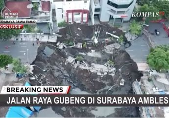 2 Penyebab Amblesnya Jalan Gubeng Surabaya Menurut Ahli Geologi