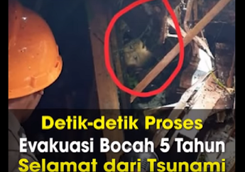 12 Jam Terjebak di Reruntuhan Kayu Saat Tsunami, Anak 5 Tahun Ini Menangis Minta Pulang
