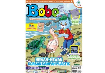 Korban Sampah Plastik di Majalah Bobo Edisi 39 (Terbit 3 Januari 2019)