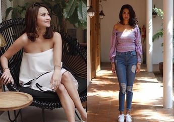 7 Foto Gaya Seksi Vanessa Angel dalam Busana Pamer Bahu yang Stylish