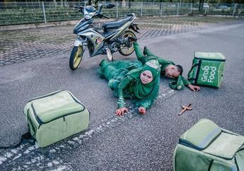 Unik! Konsep Foto Pernikahan Bertema GrabFood, Ada Cerita Tersendiri Dibaliknya