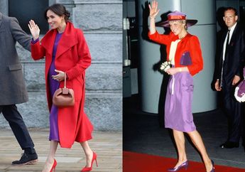 Tampil Modis Saat Hamil, Meghan Markle Tiru Gaya Busana Putri Diana?
