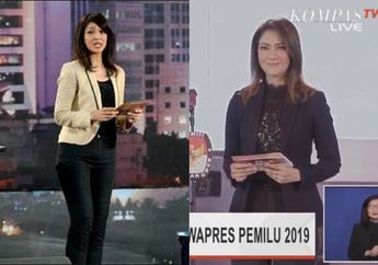 Model Busana Ira Koesno Saat Menjadi Moderator Debat Capres 2019