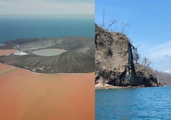 Menjelma Jadi Zona Kematian, Berikut Penampakan Terbaru Pulau Panjang Pasca Erupsi Gunung Anak Krakatau