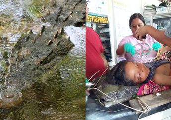 Aksi Heroik Seorang Ayah yang Gigit Kaki Buaya Untuk Selamatkan Anaknya yang Diterkam