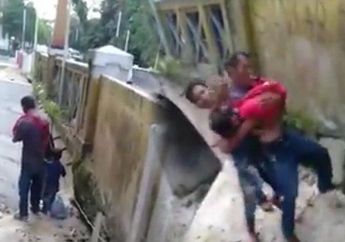 VIDEO: Aksi Menegangkan Pemuda yang Gagalkan Upaya Bunuh Diri Seorang Pria Bersama dengan Kedua Anaknya