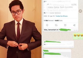 Gara-gara Curhat Soal Kesedihan di Twitter, Kaesang Pangarep Bocorkan Isi Grup WhatsApp Kantornya