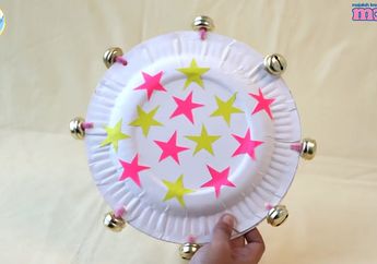 Suka Menyanyi sambil Main Rebana? Yuk, Buat Rebana dari Piring Kertas!