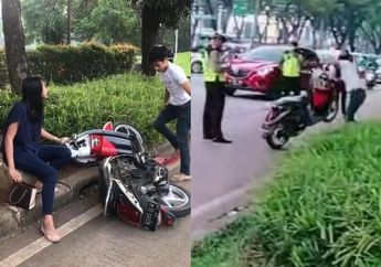 Grab Indonesia Beri Layanan Gratis untuk Wanita yang Menangis saat Kekasihnya Hancurkan Motor Tilangan di Serpong