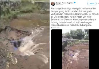 Lain dari Biasanya! Air di Sungai Ini Tak Mengalir Horizontal ke Tempat Lebih Rendah, Berikut Penjelasan Humas BNPB