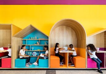 Intip Kerennya Sekolah Hayarden, Rumah Bagi Anak-anak Pengungsi dengan Tampilan Warna-Warni