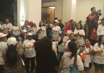 Tersebar Video Ricuh Para Pendukung Saat Break Debat Capres Kedua