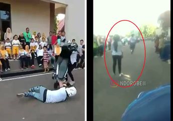 Niatnya Freestyle Sambil Cium Pacar, Pengendara Ini Malah Ajak Sang Kekasih Cium Aspal