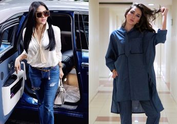  Pakai Jaket Harga 50 Jutaan Rupiah, Lihat Gaya Mewah ala Syahrini VS Luna Maya, Siapa Paling Keren?
