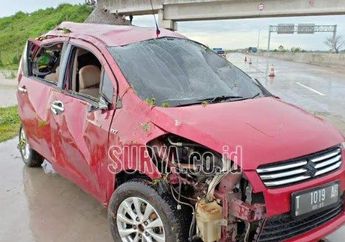 Ertiga Ngebut Libas Aquaplaning, Tergelincir 1 Balita Tewas   