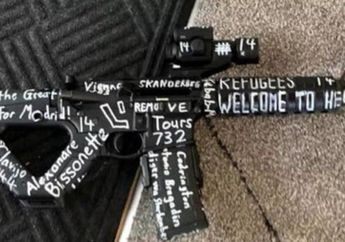 Bertuliskan Nama-nama Teroris Dunia, Senjata Brenton Tarrant Pelaku Terorisme di Selandia Baru Simpan Cerita Soal Motif Balas Dendam