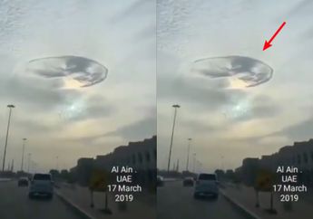 Lubang Misterius Muncul di Langit Uni Emirat Arab, Dikira UFO hingga Viral di Media Sosial!