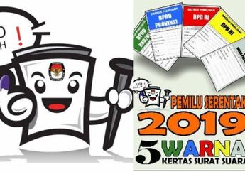 Pemilu 2019 : Cara Mencoblos Surat Suara yang Benar, Perhatikan Warna dan Isinya!