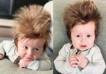 Mengenal Bayi Viral Bernama Baby Boston, Si Kecil Tampan yang Miliki Rambut Jabrik Super Tebal Walau Masih Berusia 4 Bulan