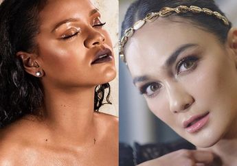 Terlihat Seksi, Luna Maya Kenakan Busana Merah yang Mirip dengan Penyanyi Rihanna