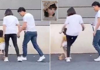 Tengah Lakukan Pemotretan, Sang Ibu Tendang Anaknya yang Diduga Kelelahan