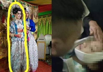 Video Viral, Sehari Usai Menikah Mempelai Wanita Meninggal, sang Suami Menangis Histeris di Samping Jenazah Istrinya