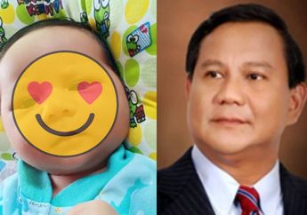 Bak Pinang Dibelah Dua, Potret Bayi Gemas Ini Mirip dengan Capres Prabowo Subianto! Seperti Apa ya?