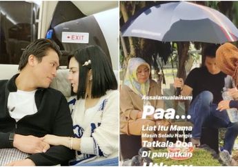 Ikut Ziarah Ke Makam Ayah Syahrini, Reino Barack Jadi Sorotan Lantaran Setia Payungi sang Ibu Mertua yang Menangis!