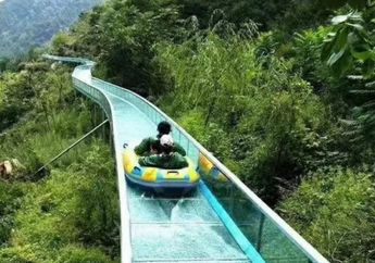 Ngeri! Bertabrakan saat Naik Seluncuran Air Terpanjang di Dunia Hingga Terpelanting ke Luar Jalur, 2 Orang Tewas dan 12 Lainnya Luka-luka