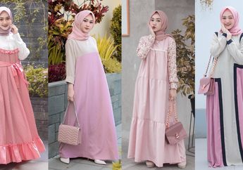 4 Gamis Unik Nuansa Pink Buat Tampilan Hijab Modis Saat Ngabuburit & Bukber