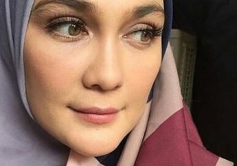 Anggun dan Santun, Lihat Gaya Luna Maya dalam Balutan Kaftan Hijab untuk Bukber