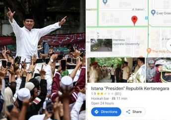 Bolak-balik Klaim Kemenangan Pilpres 2019, Rumah Prabowo Kini Sudah Jadi 'Istana Presiden Republik Kertanegara' Versi Google Map