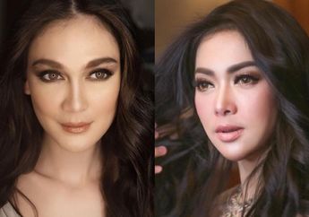 Beda Gaya Riasan Syahrini dan Luna Maya saat Dirias MUA Hollywood, Cantik Banget!