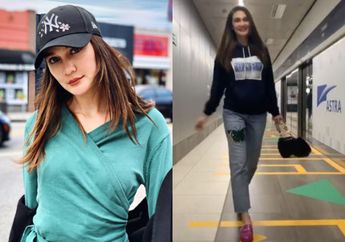 Tampil Santai saat Naik MRT Pertama Kali, Luna Maya Kepergok Pakai Sandal Seharga Belasan Juta Rupiah