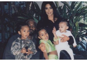 Miliki 4 Buah Hati, Kim Kardashian&nbsp;dan Kanye West Habiskan Rp 18 Triliun per Tahun untuk Gaji&nbsp;Baby Sitter!