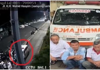 Rekaman CCTV Sebuah Mobil Ambulan Diduga MiIik Gerindra Tertangkap Sedang Turunkan Sejumlah Massa