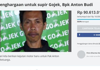 Tetap Antar Pesanan Meski Motornya Hilang, Anton Budi seorang Driver Ojol Dapat Ganti Sebesar Rp 90 Juta