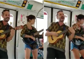 Kehabisan Duit, para Turis Bule Ini Nekat Ngamen di MRT dan Bikin Netizen Kesal