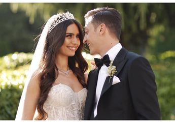 Resmi Menikahi Mantan Miss Turki, Bintang Arsenal Mesut Ozil Gelar Resepsi Mewah di Istana Abad 19, Dihadiri Presiden Erdogan