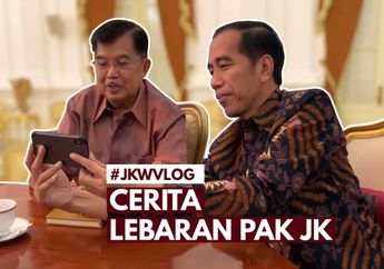 Keseruan Presiden Jokowi Nge-Vlog Bareng Wapres Jusuf Kalla, Bahas Seputar Libur Lebaran hingga Jumlah Cucu