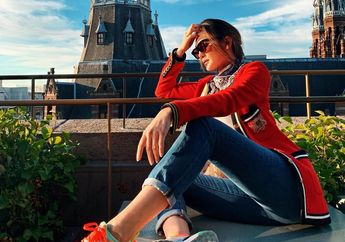 Nikmati Musim Panas di Belanda, Luna Maya Tampil Cetar dengan Jaket Merah Menyala Seharga Rp 48 juta