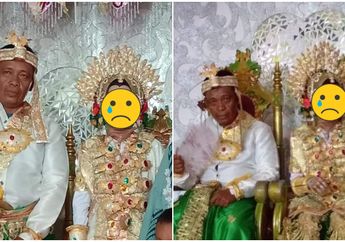 VIRAL, Pernikahan Dini  Siswi SMP Kelas 1 dengan Kakek 50 Tahun di Sulawesi Selatan, Ekspresi Sedih sang Pengantin Jadi Sorotan!