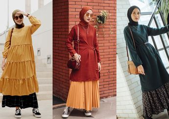 5 Paduan Tunik dan Rok untuk Hijaber Kekinian nan Modis ala Selebgram. Kece!