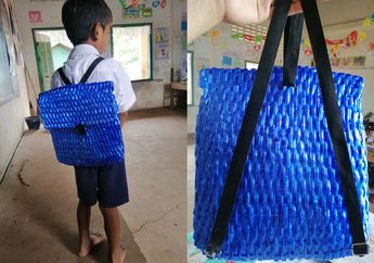Kisah Haru Seorang Ayah yang Anyamkan Tas dari Tali Rafia karena Tak Mampu Belikan Anaknya Tas Baru